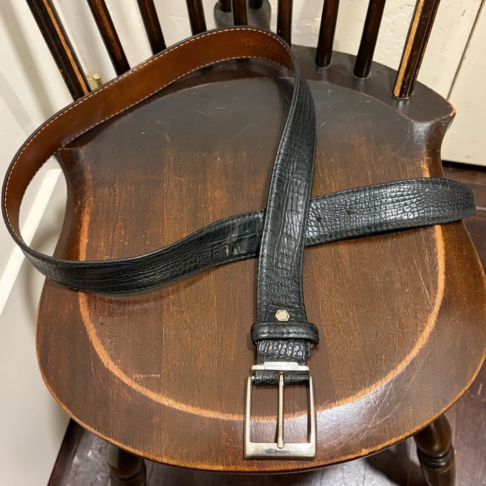 Roger Gimenez Dress Belt with Silver Buckle